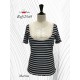 CAMISETA RAYAS AZUL MARINO MUJER LILI DUDU