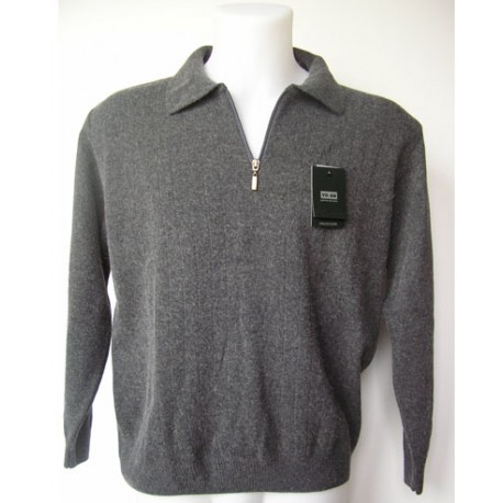 JERSEY TIPO POLO EN GRIS