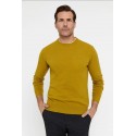 JERSEY BASICO CUELLO REDONDO, OCRE MOLGOY