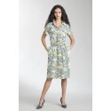 Vestido camisero en estampado cachemire. MUJER ESTEFANIA RODRIGUEZ