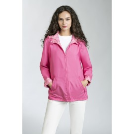PARKA CHUBASQUERO REVERSIBLE ROSA MUJER ESTEFANIA RODRIGUEZ