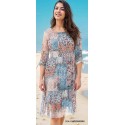 VESTIDO ESTAMPADO GASA MUJER ROSSAN