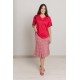 FALDA ESTAMPADA ROJA MUJER BOGUAR