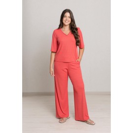 CAMISETA LISA CORAL MUJER BOGUAR