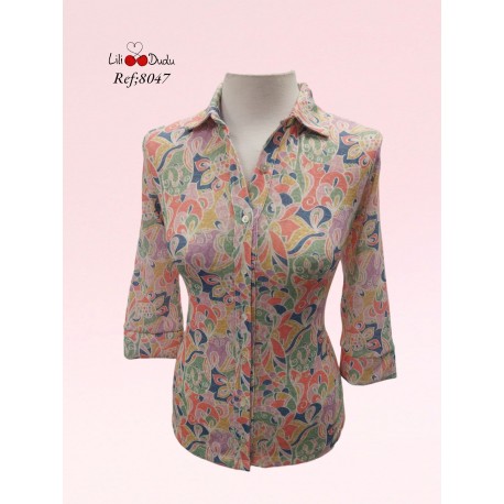 CAMISA ESTAMPADA MUJER  LILI DUDU 