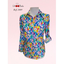 CAMISA ESTAMPADA MUJER  LILI DUDU 