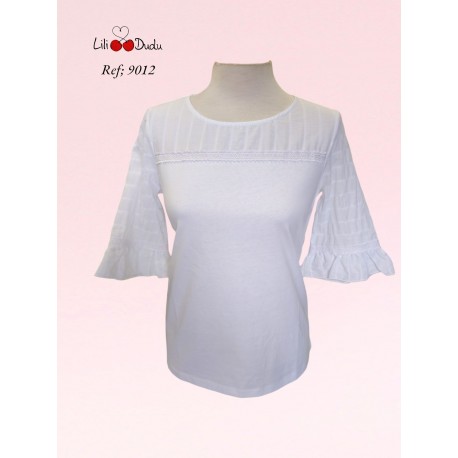 CAMISETA MUJER LISA LILI DUDU +COLORES