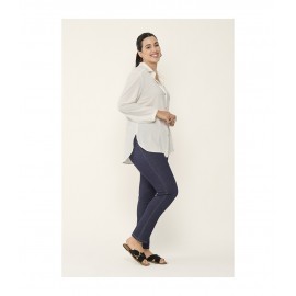 CAMISA LISA BLANCA MANGA LARGA