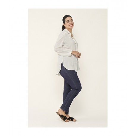 CAMISA LISA BLANCA MANGA LARGA