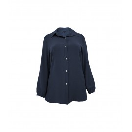 CAMISA LISA NEGRA MANGA LARGA