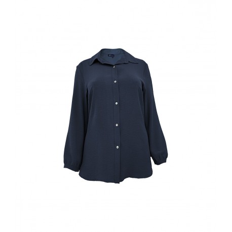 CAMISA LISA NEGRA MANGA LARGA