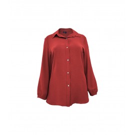CAMISA LISA ROJA MANGA LARGA