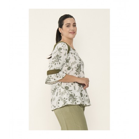 BLUSA HIPPIE FLORES MUJER SPG-JENUAN