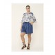 BLUSA HIPPIE AZUL FLORES MUJER SPG-JENUAN