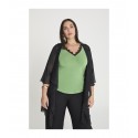 TOP PUNTILLA VERDE SPG-JENUAN MUJER TALLAS GRANDES