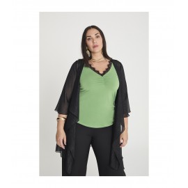 TOP PUNTILLA VERDE SPG-JENUAN MUJER TALLAS GRANDES