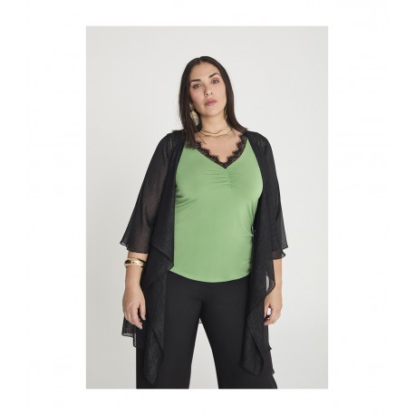 TOP PUNTILLA VERDE SPG-JENUAN MUJER TALLAS GRANDES