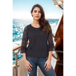 BLUSA BLONDA AZUL MARINO MUJER ROSSAN