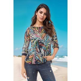 BLUSA ESTAMPADA DE MUJER ROSSAN