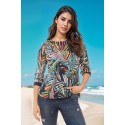 BLUSA ESTAMPADA DE MUJER ROSSAN
