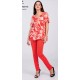 PANTALON ROJO LONETA ELASTICO MUJER SISSUSMODA