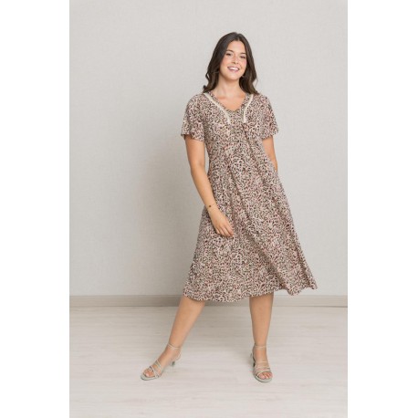 VESTIDO ESTAMPADO MUJER BOGUAR