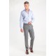 PANTALON DE VESTIR  GRIS CON ELASTICO EN CINTURA LBS