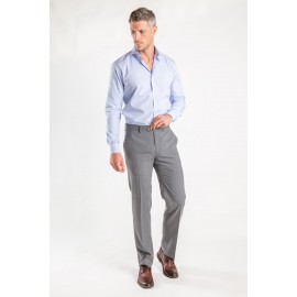 PANTALON DE VESTIR  GRIS CON ELASTICO EN CINTURA LBS