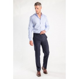 PANTALON DE VESTIR AZUL COBALTO  CON ELASTICO EN CINTURA LBS