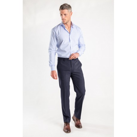 PANTALON DE VESTIR AZUL COBALTO  CON ELASTICO EN CINTURA LBS
