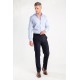 PANTALON DE VESTIR AZUL MARINO CON ELASTICO EN CINTURA LBS