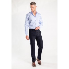 PANTALON DE VESTIR AZUL MARINO CON ELASTICO EN CINTURA LBS