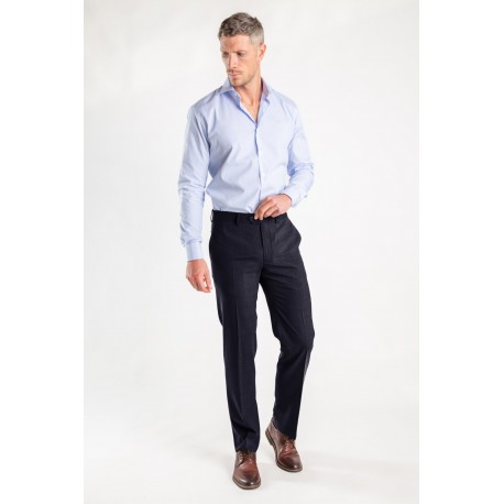 PANTALON DE VESTIR AZUL MARINO CON ELASTICO EN CINTURA LBS