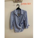 CAMISA RAYAS MUJER PRIVILEGE +colores