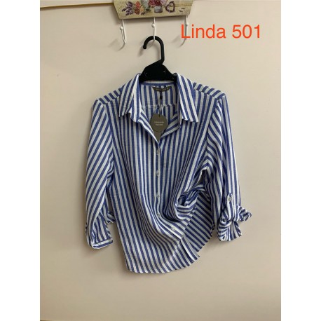 CAMISA RAYAS MUJER PRIVILEGE +colores