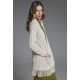 CHAQUETA M/ CUADRADA FLECOS