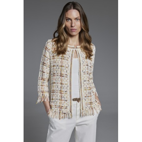 CHAQUETA STAMPA FLECOS