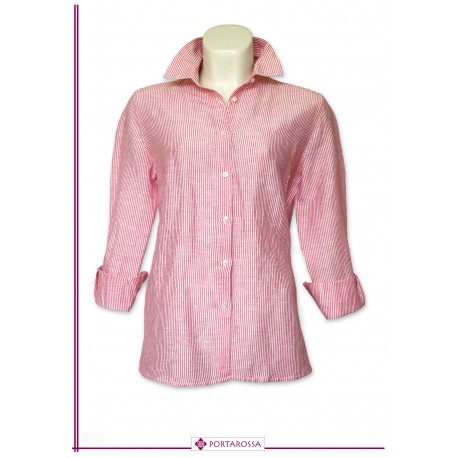 CAMISA RAYAS LINO MUJER PORTARROSA +COLORES