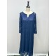 VESTIDO DE ENCAJE AZUL MARINO MUJER PRETTY LADY