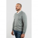 Jersey Cuello Pico Gris claro hombre brown jury