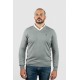 Jersey Cuello Pico Gris claro hombre brown jury