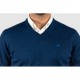 Jersey Cuello Pico azul noche hombre brown jury