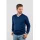 Jersey Cuello Pico azul noche hombre brown jury
