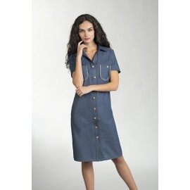 VESTIDO CAMISERO VAQUERO MUJER ESTEFANIA RODRIGUEZ