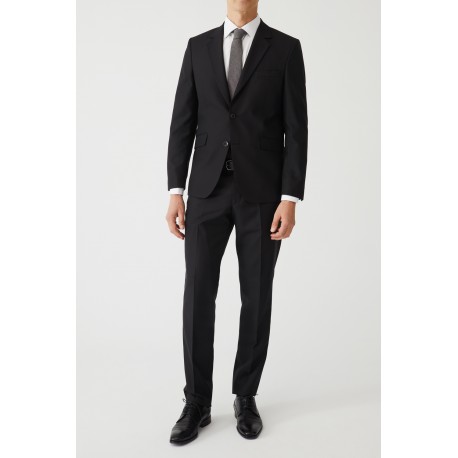 Traje de hombre regular negro de Pertegaz