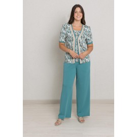2 EN 1 ESTAMPADO MANCHAS VERDE MUJER BOGUAR