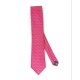 Corbata de seda natural y poliéster en color fucsia