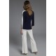 JERSEY CHANNEL BARCO AZUL Y BLANCO TACHY ZUCCA