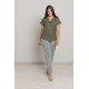 BLUSA LISA MANGA CAICA CON LACITO MUJER BOGUAR +COLORES