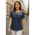 BLUSA TOPOS CANESU BORDADO MUJER ROSSAN
